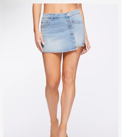 Jessica Simpson Elyse denim buttonfly skort - Picture 10 of 12